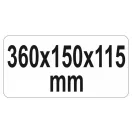 YATO Werkzeugkasten Metall 360 x 150 x 115 mm