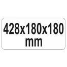 YATO Werkzeugkasten Metall 428 x 180 x 180 mm