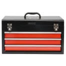 YATO Werkzeugkasten aus Metall mit 3 Schubladen