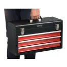 YATO Werkzeugkasten aus Metall mit 3 Schubladen