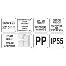 YATO Werkzeugkoffer mit Schaumstoffeinlage 569 x 425 x 215 mm