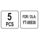 YATO Aufhänger für Lochwand (5 Stück)