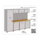 YATO Holzarbeitsplatte für 3 Unterschränke 1980 x 457 x 22 mm