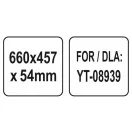 YATO Metallarbeitsfläche 660 x 457 x 54 mm für Arbeitsplatte YT-08939