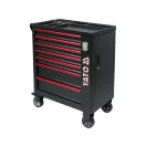 YATO Leerer Werkzeugwagen mit 7 Schubladen mit Zahlenschloss mit LED-Logo