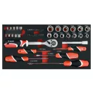 YATO Modularer Werkzeugwagen mit Werkzeugen 78 Teile