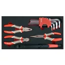 YATO Modularer Werkzeugwagen mit Werkzeugen 78 Teile