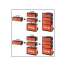 YATO Werkzeugkasten Metall (2 Schubladen) 500 x 250 x 18 mm