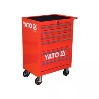 YATO Leerer Werkzeugwagen mit 6 Schubladen