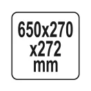 YATO Werkzeugkasten mit Organizer 650 x 270 x 272 mm