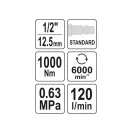 YATO Druckluft-Schlagschrauber 1/2" 1000 Nm