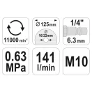 YATO Pneumatischer Winkelschleifer 125 mm