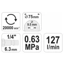 YATO Pneumatisches Schneidwerkzeug 75 mm