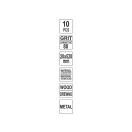 YATO Schleifband 520 x 20 mm P80 (10 Stück)