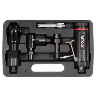   YATO Pneumatik 3 in 1 Set (Ratschenschlüssel, Geradschleifer, Winkelschleifer)