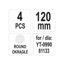 YATO Meißelschaft-Set 4-teilig (für YT-0990, YT-09904)