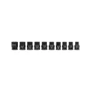 YATO Maschinen-Steckschlüsselsatz 10-teilig 1/2" 10-22 mm CrMo