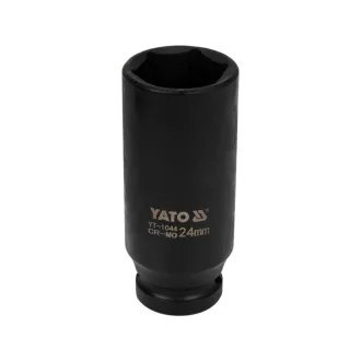 YATO Maschinenlanger Steckschlüssel 1/2" 24 mm CrMo