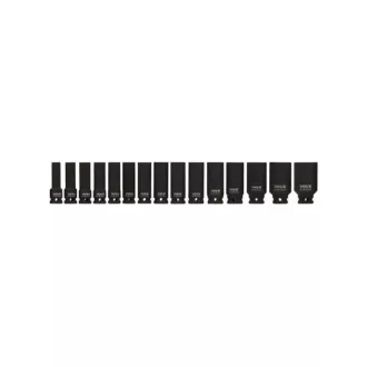   YATO Machine langer Steckschlüsselsatz 15-teilig 1/2" 10-32 mm CrMo