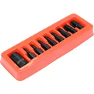 YATO Maschinen-Torx-Bit-Set, 9-teilig, 1/2 Zoll T30-T70 Steckschlüssel-Adapter