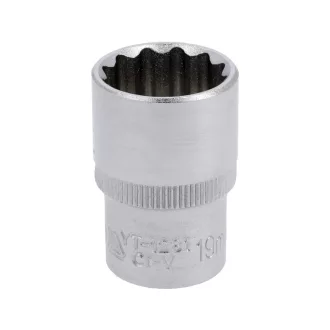 YATO Steckschlüssel 12 abgewinkelt 1/2" 19 mm CrV