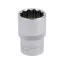 YATO Steckschlüssel 12 abgewinkelt 1/2" 19 mm CrV