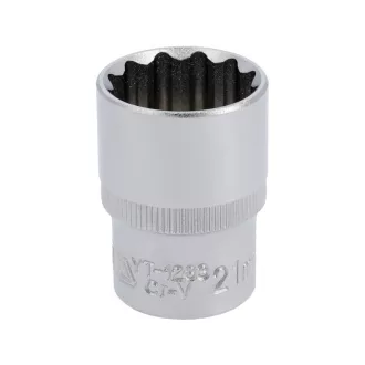 YATO Steckschlüssel 12 abgewinkelt 1/2" 21 mm CrV