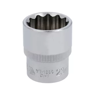 YATO Steckschlüssel 12 abgewinkelt 1/2" 23 mm CrV