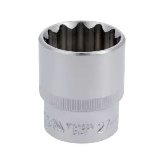 YATO Steckschlüssel 12 abgewinkelt 1/2" 27 mm CrV