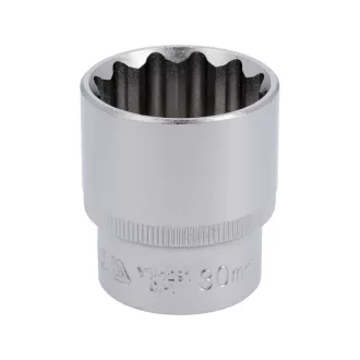 YATO Steckschlüssel 12 abgewinkelt 1/2" 30 mm CrV