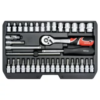 YATO Steckschlüsselsatz 38-teilig 1/4" 3,5-14 mm CrV