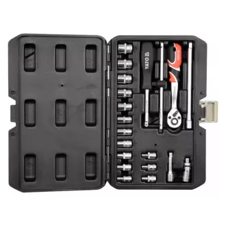 YATO Steckschlüsselsatz 20-teilig 1/4" 3,5-14 mm CrV