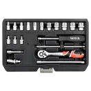 YATO Steckschlüsselsatz 20-teilig 1/4" 3,5-14 mm CrV