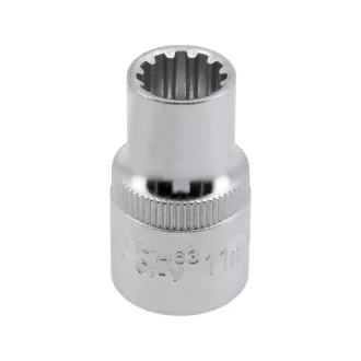 YATO Steckschlüssel Spline 1/2" 11 mm CrV