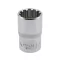 YATO Steckschlüssel Spline 1/2" 17 mm CrV