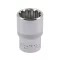 YATO Steckschlüssel Spline 1/2" 18 mm CrV