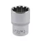 YATO Steckschlüssel Spline 1/2" 20 mm CrV