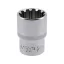 YATO Steckschlüssel Spline 1/2" 20 mm CrV