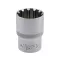 YATO Steckschlüssel Spline 1/2" 21 mm CrV