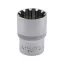 YATO Steckschlüssel Spline 1/2" 21 mm CrV