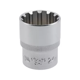 YATO Steckschlüssel Spline 1/2" 24 mm CrV