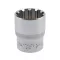 YATO Steckschlüssel Spline 1/2" 24 mm CrV