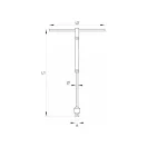 YATO T-Schaft 1/4" x 310 mm mit Drehgriff CrV