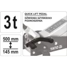YATO Hydraulische Krokodilhebebühne 3,0 t mit Schnellhubpedal