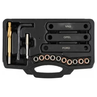   YATO Bremssattelgewinde-Reparatursatz 16 Teile M19x1,25 mm HSS