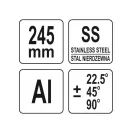 YATO Gehrungsschere mit einstellbaren Winkeln 245 mm