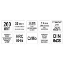 YATO Plattenschneideschere 260 mm gerade CrMo