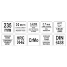 YATO Plattenschneideschere 235 mm links CrMo