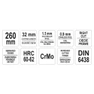 YATO Plattenschneideschere 260 mm Rechtshänder