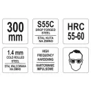 YATO Plattenschneideschere 300 mm gerade